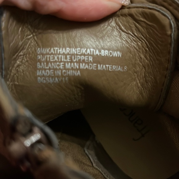 Francesca’s Katherine/Katina brown lace up zip up booties - Picture 16 of 17